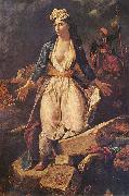 Eugene Delacroix Greece Expiring on the Ruins of Missolonghi oil painting